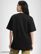 Polycotton T-shirt for Women, Black 