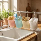 Hanging Storage Plastic  Baskets kitchens or bathrooms organizer Assorted Any 1 Design