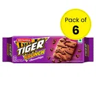 Britannia Choco Chips Tiger Krunch Biscuits 6X63 g (Pack of 6)