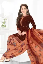 Synthetic Unstitched Dress Material for Women & Girls 