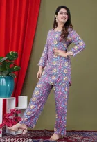 Rayon Top & Bottom Set for Women 