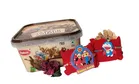Synthetic 2 Pcs Rakhi with Chocolate Combo 