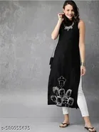 Embroidered A-line Kurti for Women 
