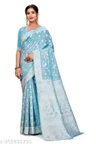 Cotton Zari Woven Saree for Women 