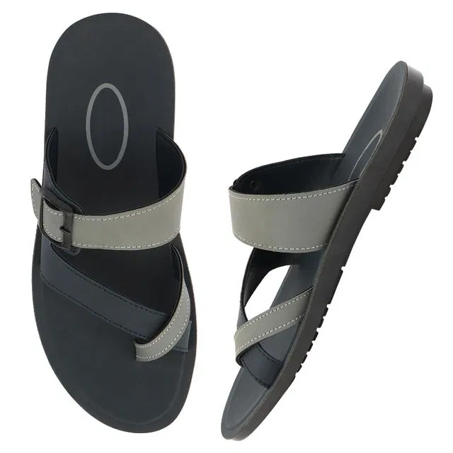 Birde Men Grey Slippers (K LIQ-13-GRY), Size- 8