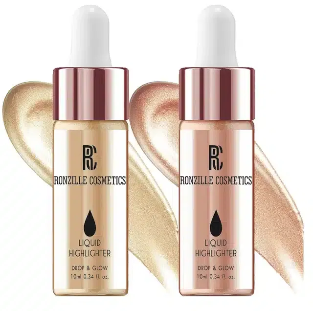 Ronzille Liquid Highlighter (Multicolor, Pack of 2)