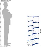 Metal 6 Layer Collapsible Multipurpose Rack 