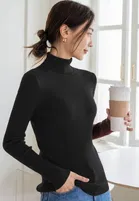 Women's Woollen High Neck Innerwear Thermal Top 