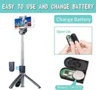 Plastic Earphonix Wireless Bluetooth Foldable Mini Tripod Extendable Selfie Stick 
