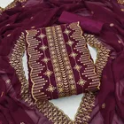 Unstitched  Embroidered Dress Material for Women & Girls 