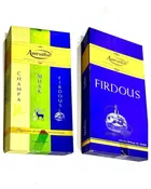 Amrutha 3 in 1 Champa with FIRDOUS Dhoop Sticks (90 g, Set of 2)