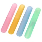 Plastic Toothbrush Coveranti Bacterial Toothbrush Container (Multicolor) (Pack Of 4) (Sb-10)