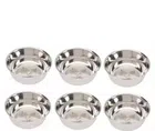 Stainless Steel Bowl Set (Silver, Pack of 12)