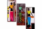 Akarts Modern Art MDF painting set of 3 15x18in
