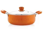 Non Stick Induction Base Casserole with Glass Lid 