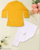 RK TRADERS Ethnic Motif Show Button Cotton Kurta Set for Boys 