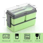 KS Plastic 3 Containers Lunch Box 