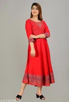 Rayon Printed Kurti for Women 