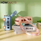 Plastic Bus Shape Sipper Bottle for Kids, Multicolor 