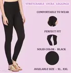 Solid Cotton Blend Churidars Pant for Women ,Black 