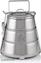 Stainless Steel 3 Layer Lunch Box 