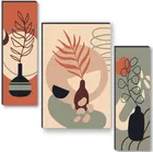 Akarts beautiful flower pot painting set of 3