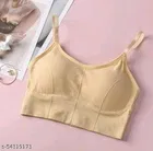 Viscose Spandex Bra for Women, Beige 