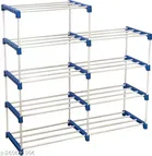 Metal 9 Layer Collapsible Multipurpose Rack (Blue)