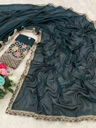 Chiffon Woven Design Saree for Women 