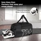 Prayer Polyester Gym Bag/Unisex Gym Bags/Adjustable Shoulder Bag for Men/Duffle Gym Bags for Men/Carry Gym Accessories/Fitness Bag/Sports &Travel Bag/Gym kit Bag with separate shoes pocket 