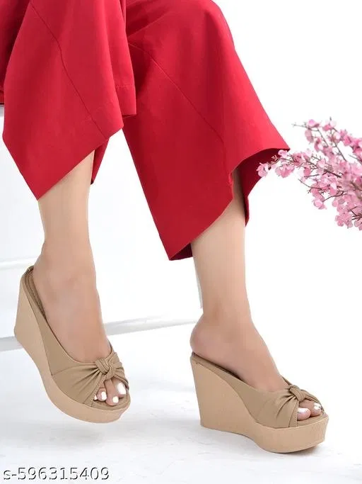 Shoetopia Heel Sandals Nude Size IND-7