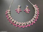 Alloy Necklace with Earrings for Women 