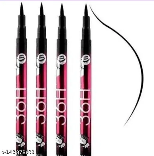 36H Sketch Eyeliner (Black, Pack of 4)