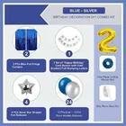 2nd Happy Birthday Balloon Decoration Kit, Blue, Set of 1