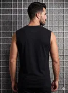 Poly Blend T-Shirts for Men, Black 