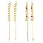 One Gram Gold Plated Alloy Ear Chain For Women's And Girl's 