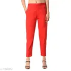 Cotton Blend Trouser for Women 