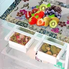 KANUSHI Industries® PVC Washable Fridge Multi Purpose Mats/Fridge Mats Set of 4 / Refrigerator Mats Set