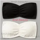 Lycra Bra for Women & Girls, Black & White, Pack of 2 