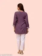 Chikankari Embroidered Short Kurti for Women 