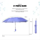 CITIZEN 2 Fold Umbrella [21 Inch, Purple]