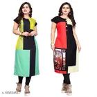 Crepe Printed Kurti for Women 