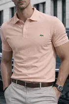 Cotton Matty Solid T-shirt For Men, Beige 