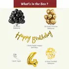4th Happy Birthday Balloon Decoration Kit, Multicolor, Pack Of 52