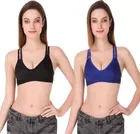 Cotton Blend Non Padded Bra for Women 