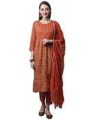 Cotton Embellished Kurta Set for Women 
