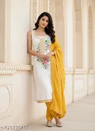 Embroidered Floral Palazzo Suit Set 