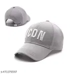 Printed BaseBall Cap for Men, Grey