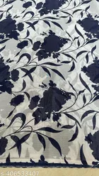 Georgette Printed Saree for Women, Purple 