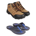 Combo of Casual Shoes with Flipflops for Men 
